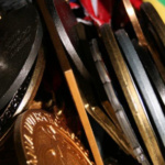 A picture showing a bunch of medals to be awarded for the winners in the sports event